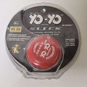 Yo-Yo Slick The Original Wooden Yo-Yo Red Authentic Brand Like New Sealed